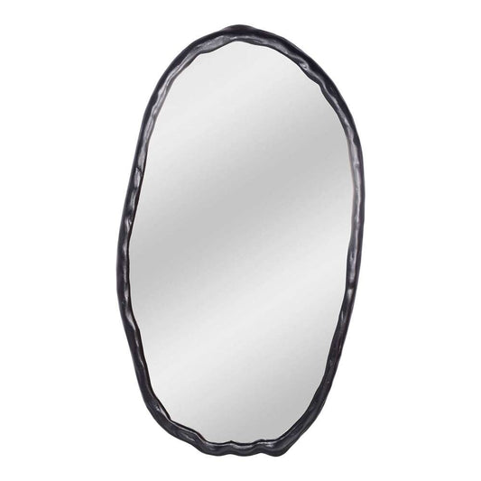 Moes Home - Foundry Mirror Oval Black - FI-1113-02 veiw 1