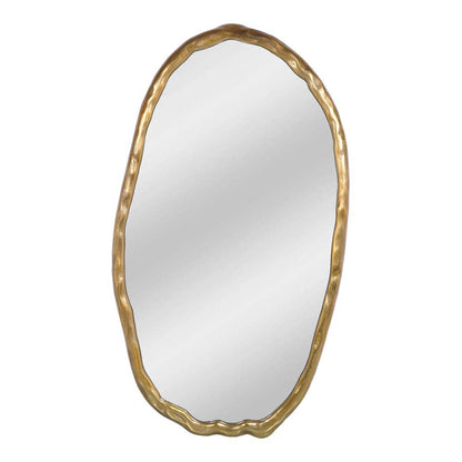 Moes Home - Foundry Mirror Oval Gold - FI-1113-32 veiw 1