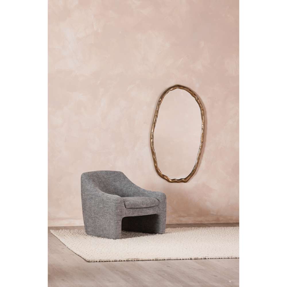 Moes Home - Foundry Mirror Oval Gold - FI-1113-32 veiw 4