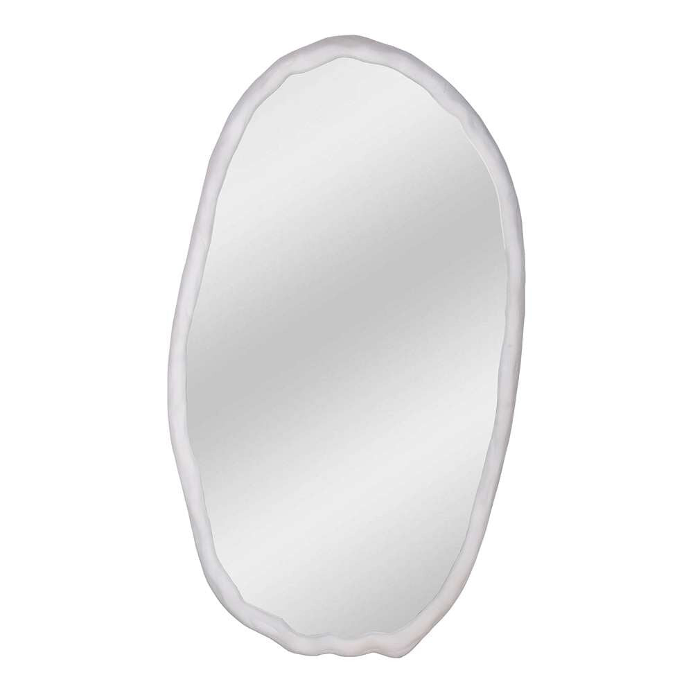 Moes Home - Foundry Mirror Oval White - FI-1113-18 veiw 1