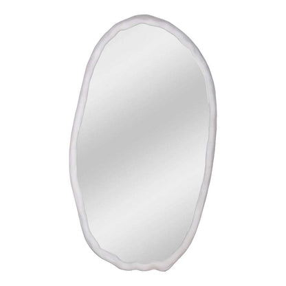 Moes Home - Foundry Mirror Oval White - FI-1113-18 veiw 1