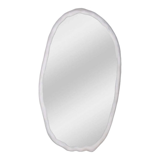 Moes Home - Foundry Mirror Oval White - FI-1113-18 veiw 1