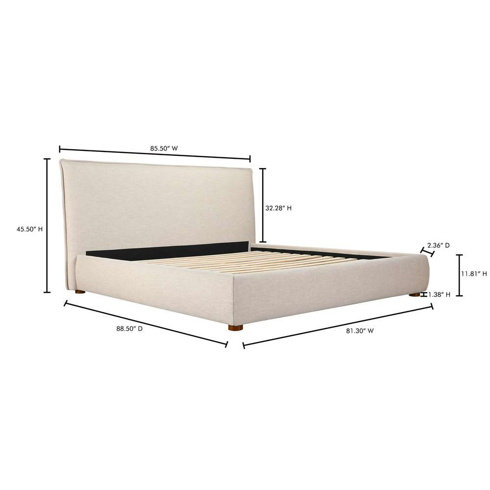 Moes Home - Luzon King Bed Wheat - RN-1130-34-0 veiw 13