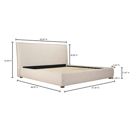 Moes Home - Luzon King Bed Wheat - RN-1130-34-0 veiw 13