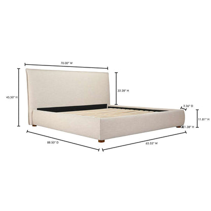 Moes Home - Luzon Queen Bed Wheat - RN-1129-34-0 veiw 13