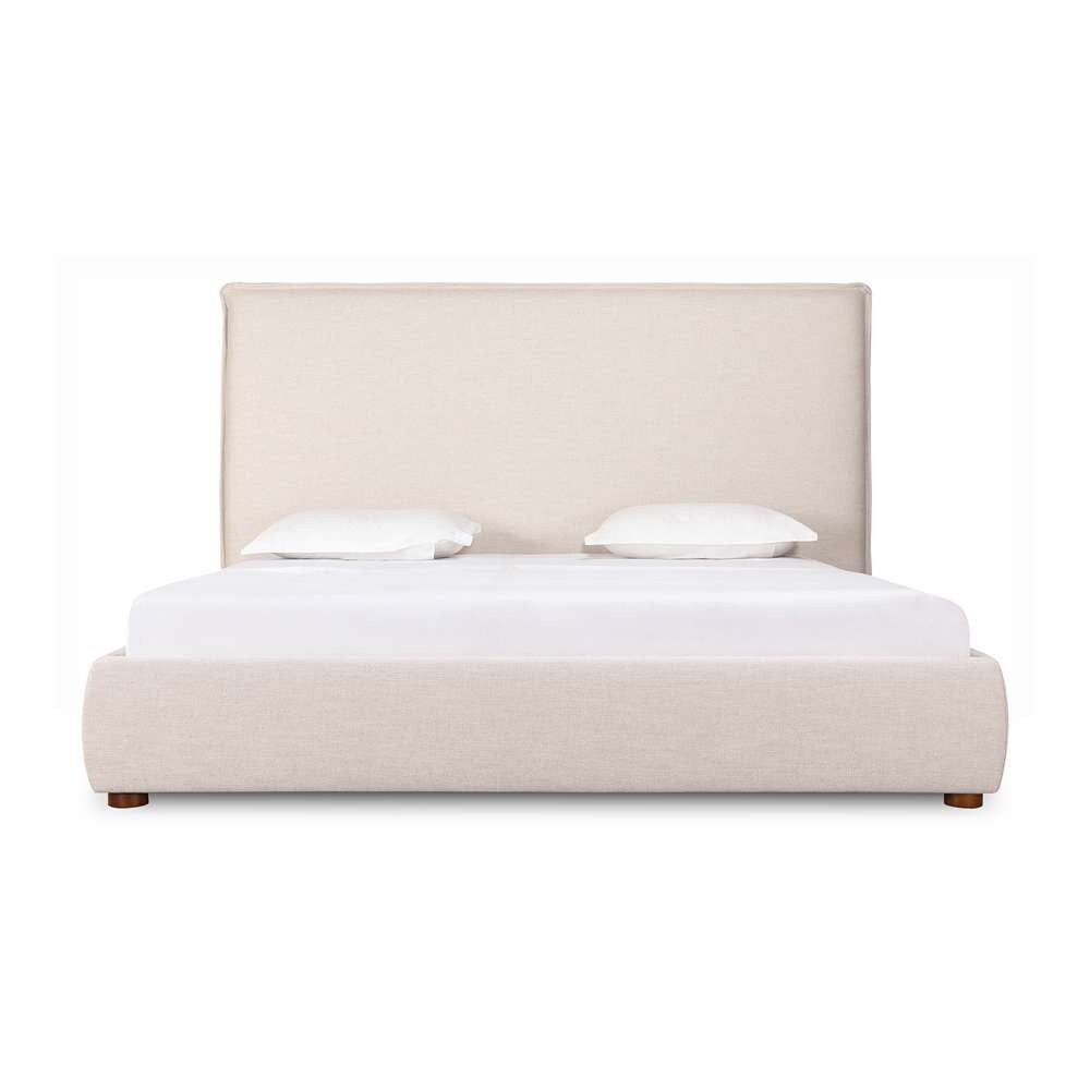 Moes Home - Luzon Queen Bed Tall Headboard Wheat - RN-1148-34-0 veiw 1