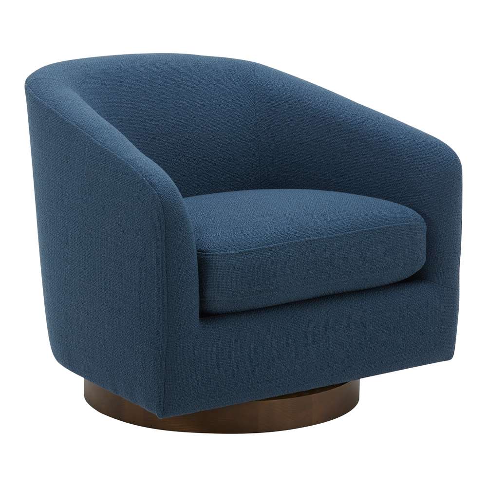 Moes Home - Oscy Swivel Chair Dark Atlantic - KQ-1015-26 veiw 2