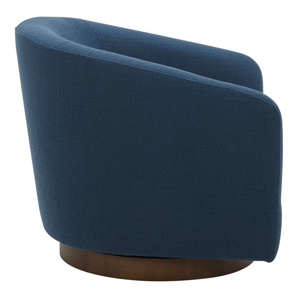 Moes Home - Oscy Swivel Chair Dark Atlantic - KQ-1015-26 veiw 3