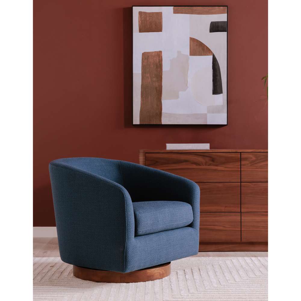 Moes Home - Oscy Swivel Chair Dark Atlantic - KQ-1015-26 veiw 12
