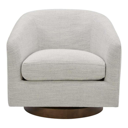 Moes Home - Oscy Swivel Chair Splashed White - KQ-1015-05 veiw 1