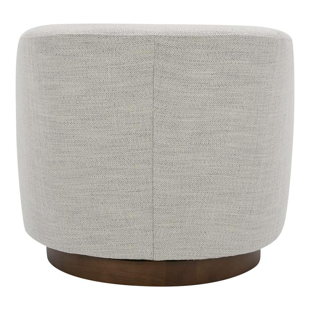 Moes Home - Oscy Swivel Chair Splashed White - KQ-1015-05 veiw 4