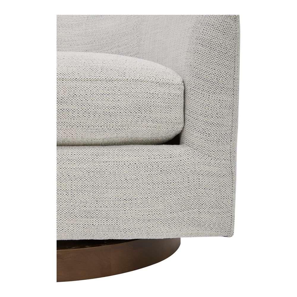 Moes Home - Oscy Swivel Chair Splashed White - KQ-1015-05 veiw 7