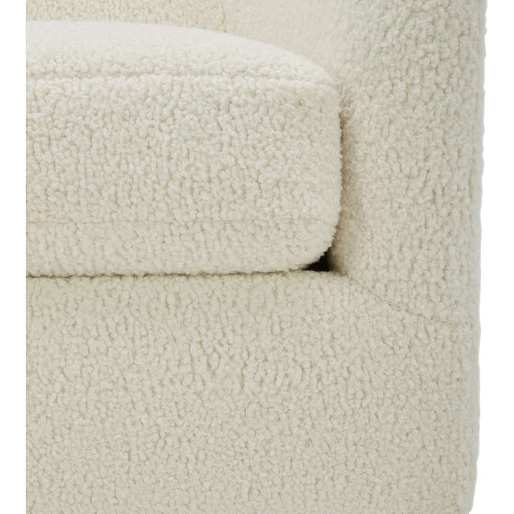 Moes Home - Oscy Swivel Chair Vegan Shearling White - KQ-1015-24 veiw 7