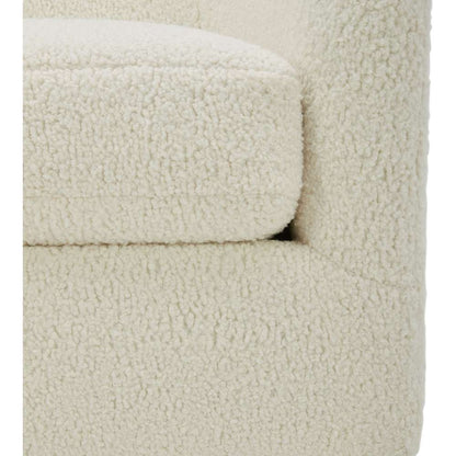 Moes Home - Oscy Swivel Chair Vegan Shearling White - KQ-1015-24 veiw 7