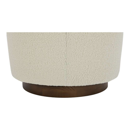 Moes Home - Oscy Swivel Chair Vegan Shearling White - KQ-1015-24 veiw 10