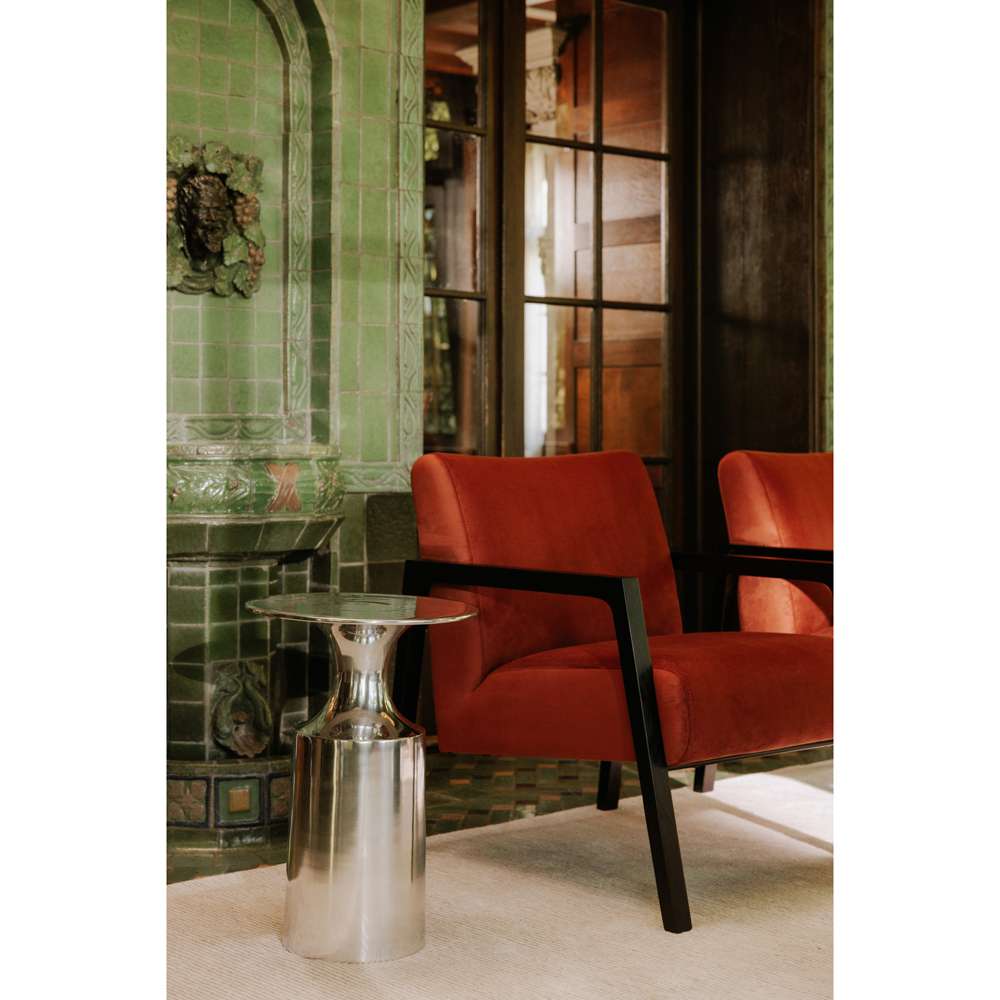Moes Home - Rassa Polished Silver Accent Table - FI-1105-30 veiw 4
