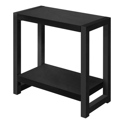 Monarch Specialties - Accent Table, Side, End, Narrow, Small, 2 Tier, Living Room, Bedroom, Metal, Laminate, Black, Contemporary, Modern - I-2081 veiw 1