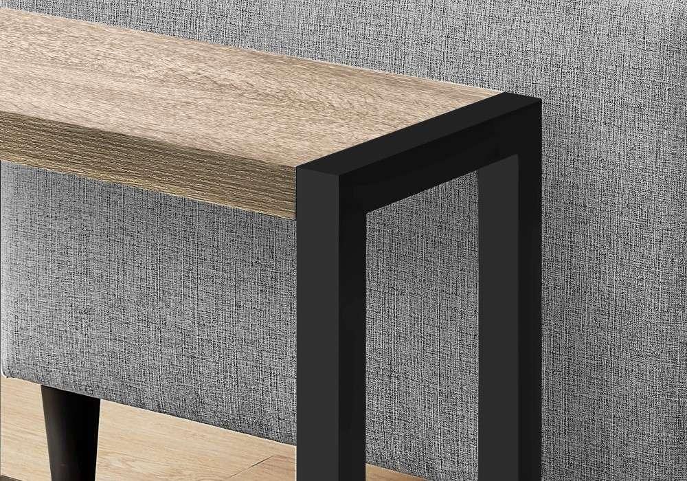 Monarch Specialties - Accent Table, Side, End, Narrow, Small, 2 Tier, Living Room, Bedroom, Metal, Laminate, Brown, Black, Contemporary, Modern - I-2083 veiw 2
