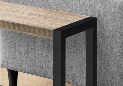 Monarch Specialties - Accent Table, Side, End, Narrow, Small, 2 Tier, Living Room, Bedroom, Metal, Laminate, Brown, Black, Contemporary, Modern - I-2083 veiw 2