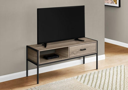 Monarch Specialties - TV Stand, 48 Inch, Console, Media Entertainment Center, Storage Drawer, Living Room, Bedroom, Laminate, Metal, Brown, Black, Contemporary, Modern - I-2876 veiw 2