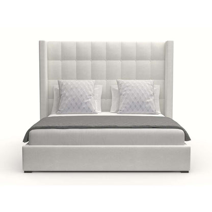 Nativa Interiors - Aylet Box Tufted Upholstered Medium Queen Off White Bed - BED-AYLET-BOX-MID-QN-PF-WHITE veiw 2