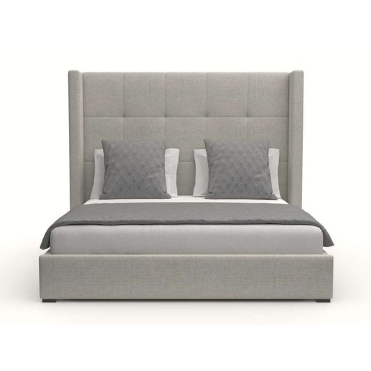 Nativa Interiors - Aylet Button Tufted Upholstered Medium California King Grey Bed - BED-AYLET-BTN-MID-CA-PF-GREY veiw 1