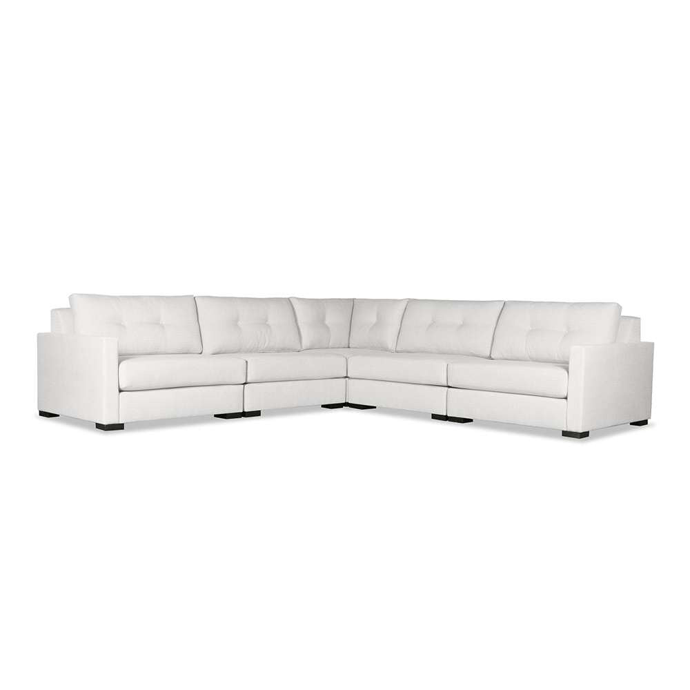 Nativa Interiors - Aylet Horizontal Channel Tufted Upholstered High California King Off White Bed - BED-AYLET-HC-HI-CA-PF-WHITE veiw 2