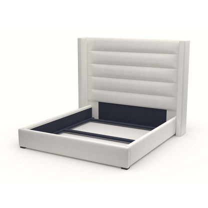 Nativa Interiors - Aylet Horizontal Channel Tufted Upholstered Medium California King Off White Bed - BED-AYLET-HC-MID-CA-PF-WHITE veiw 1