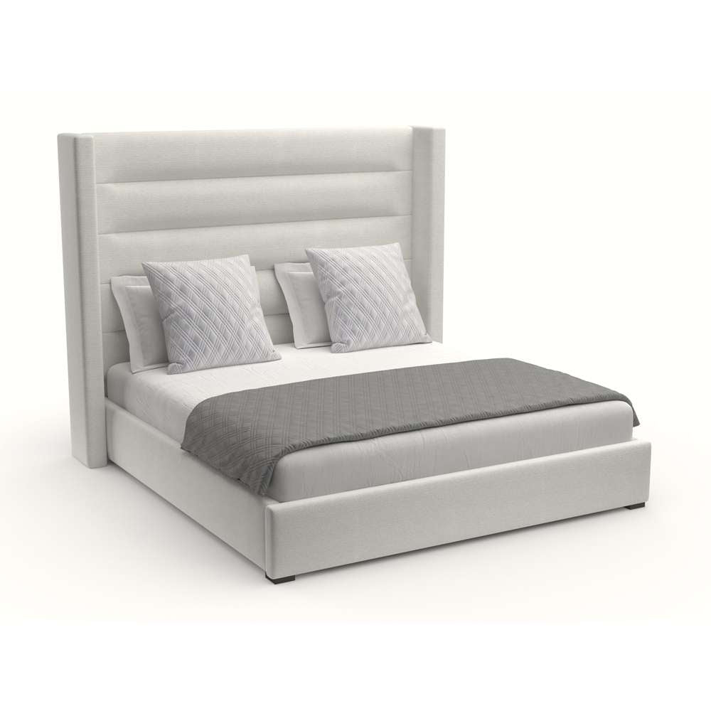 Nativa Interiors - Aylet Horizontal Channel Tufted Upholstered Medium California King Off White Bed - BED-AYLET-HC-MID-CA-PF-WHITE veiw 2