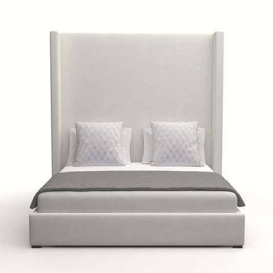 Nativa Interiors - Aylet Plain Upholstered High California King Off White Bed - BED-AYLET-PL-HI-CA-PF-WHITE veiw 1