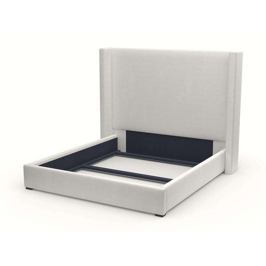 Nativa Interiors - Aylet Plain Upholstered Medium California King Off White Bed - BED-AYLET-PL-MID-CA-PF-WHITE veiw 1