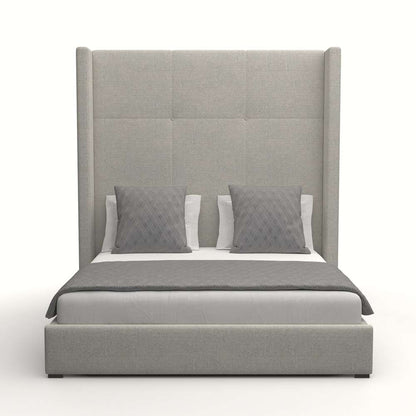 Nativa Interiors - Aylet Simple Tufted Upholstered High California King Grey Bed - BED-AYLET-ST-HI-CA-PF-GREY veiw 1