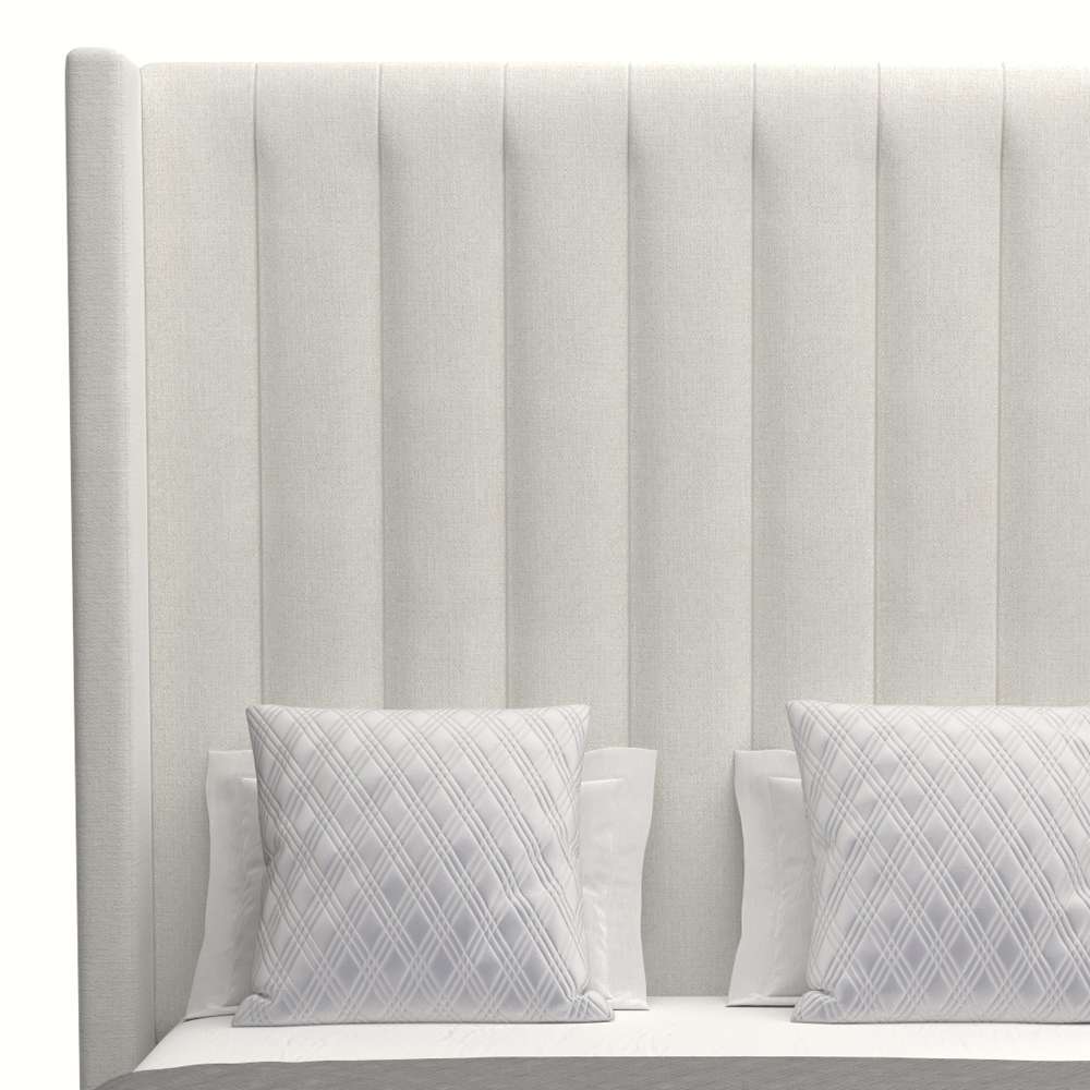 Nativa Interiors - Aylet Vertical Channel Tufted Upholstered High Queen Off White Bed - BED-AYLET-VC-HI-QN-PF-WHITE veiw 3