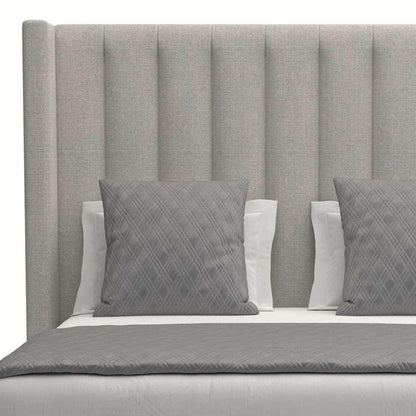 Nativa Interiors - Aylet Vertical Channel Tufted Upholstered Medium Grey California King Bed - BED-AYLET-VC-MID-CA-PF-GREY veiw 3