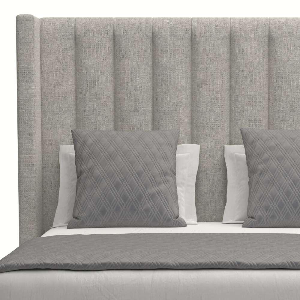 Nativa Interiors - Aylet Vertical Channel Tufted Upholstered Medium Grey Queen Bed - BED-AYLET-VC-MID-QN-PF-GREY veiw 3