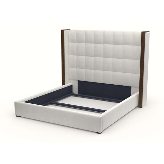 Nativa Interiors - Irenne Box Tufted Upholstered Medium California King Off White Bed - BED-IRENNE-BOX-MID-CA-PF-WHITE veiw 1