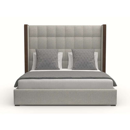 Nativa Interiors - Irenne Box Tufted Upholstered Medium King Grey Bed - BED-IRENNE-BOX-MID-KN-PF-GREY veiw 1