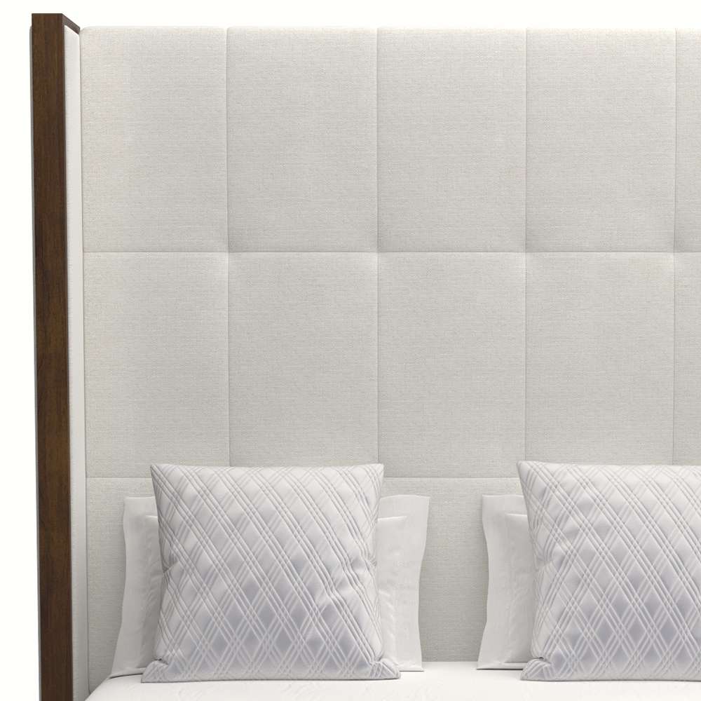 Nativa Interiors - Irenne Button Tufted Upholstered High Queen Off White Bed - BED-IRENNE-BTN-HI-QN-PF-WHITE veiw 3
