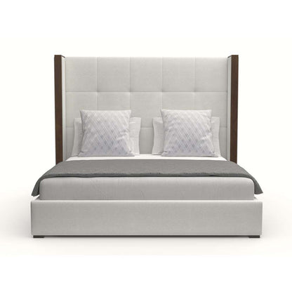 Nativa Interiors - Irenne Button Tufted Upholstered Medium King Off White Bed - BED-IRENNE-BTN-MID-KN-PF-WHITE veiw 1