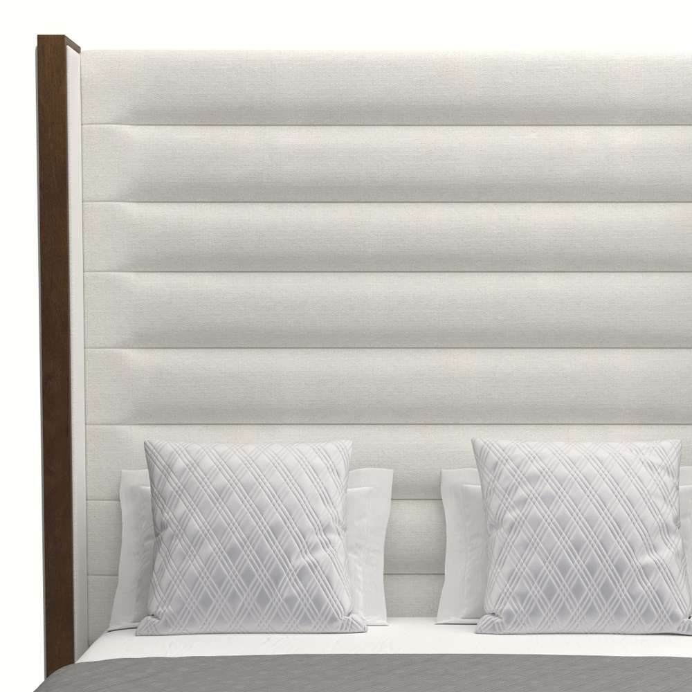Nativa Interiors - Irenne Horizontal Channel Tufted Upholstered High Height California King Off White Bed - BED-IRENNE-HC-HI-CA-PF-WHITE veiw 3