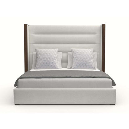 Nativa Interiors - Irenne Horizontal Channel Tufted Upholstered Medium California King Off White Bed - BED-IRENNE-HC-MID-CA-PF-WHITE veiw 1