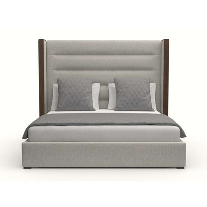 Nativa Interiors - Irenne Horizontal Channel Tufted Upholstered Medium King Grey Bed - BED-IRENNE-HC-MID-KN-PF-GREY veiw 1