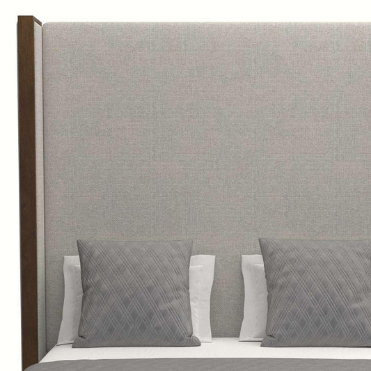 Nativa Interiors - Irenne Plain Upholstered High King Grey Bed - BED-IRENNE-PL-HI-KN-PF-GREY veiw 2