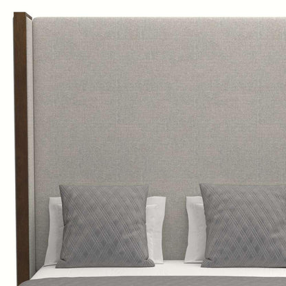 Nativa Interiors - Irenne Plain Upholstered High Queen Grey Bed - BED-IRENNE-PL-HI-QN-PF-GREY veiw 2