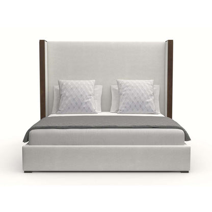 Nativa Interiors - Irenne Plain Upholstered Medium King Off White Bed - BED-IRENNE-PL-MID-KN-PF-WHITE veiw 1
