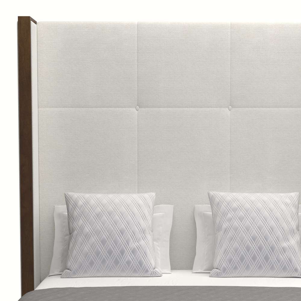 Nativa Interiors - Irenne Simple Tufted Upholstered High Queen Off White Bed - BED-IRENNE-ST-HI-QN-PF-WHITE veiw 3