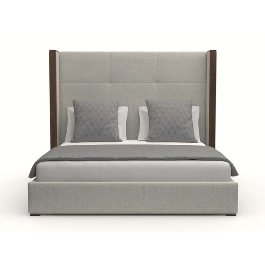 Nativa Interiors - Irenne Simple Tufted Upholstered Medium Queen Grey Bed - BED-IRENNE-ST-MID-QN-PF-GREY veiw 1