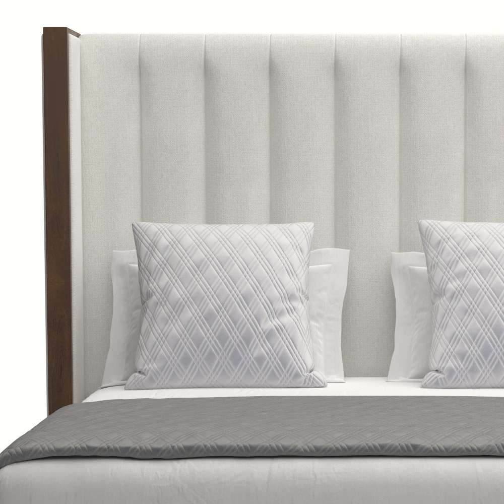 Nativa Interiors - Irenne Vertical Channel Tufted Upholstered Medium Queen Off White Bed - BED-IRENNE-VC-MID-QN-PF-WHITE veiw 3