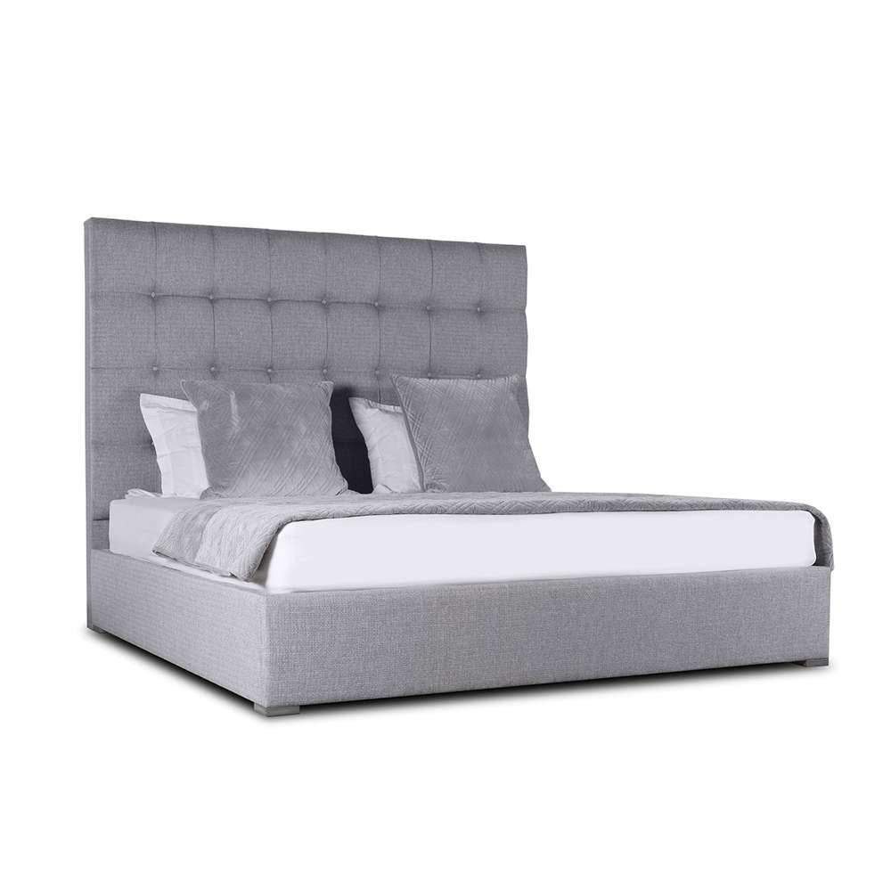 Nativa Interiors - Moyra Box Tufted Upholstered Medium California King Grey Bed - BED-MOYRA-BOX-MID-CA-PF-GREY veiw 2