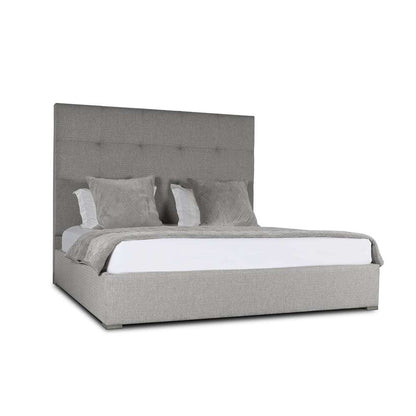 Nativa Interiors - Moyra Button Tufted Upholstered Medium California King Grey Bed - BED-MOYRA-BTN-MID-CA-PF-GREY veiw 3